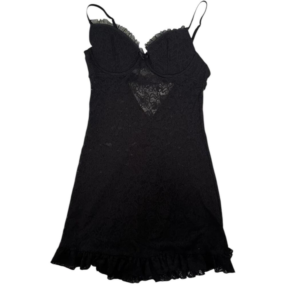 victoria’s secret black babydoll lingerie dress